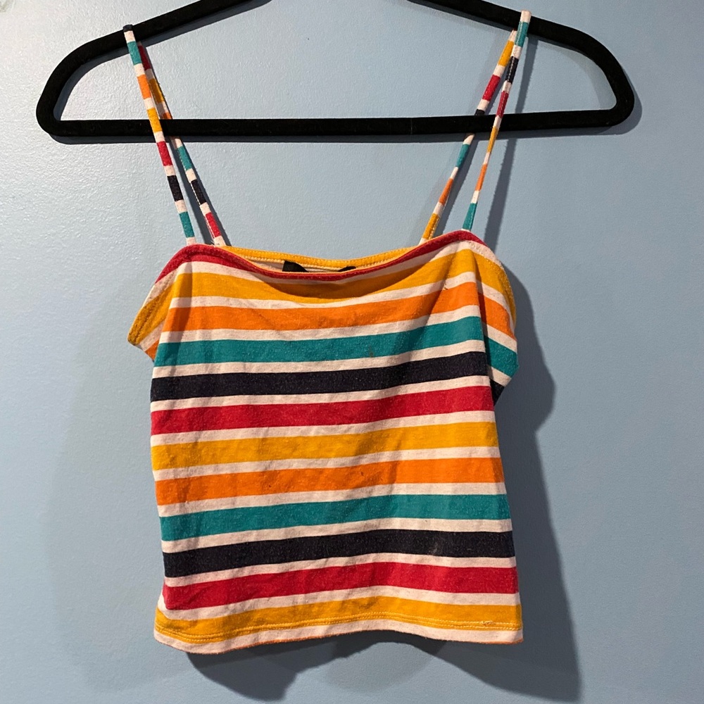Cropped Colorful Tank Top Forever 21